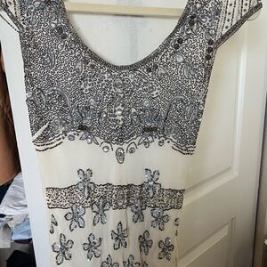 Aftershock Beaded Cap Sleeve Top